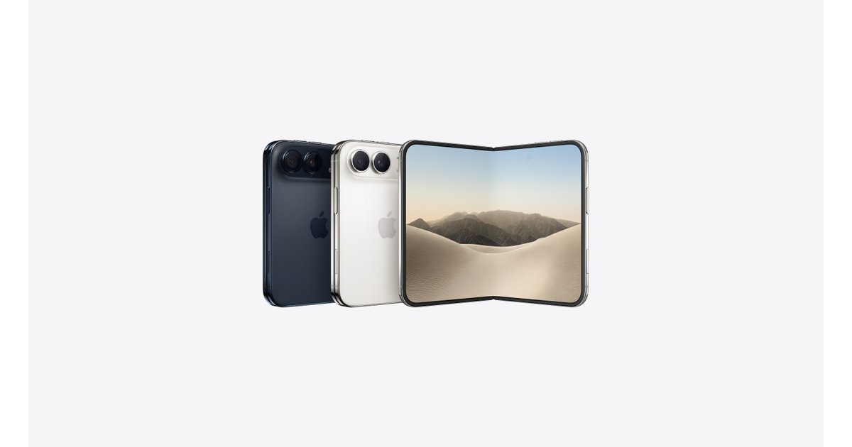 Apple iPhone Duo, showing its foldable design