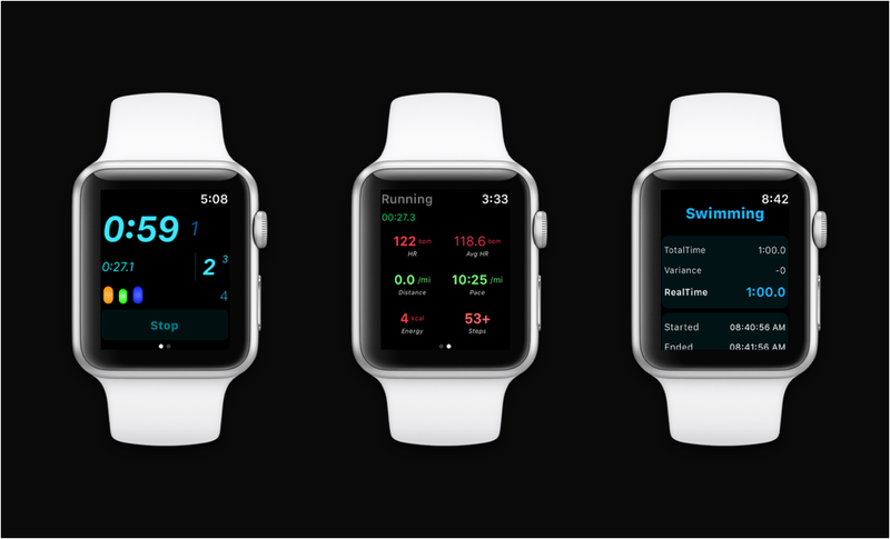Time tracking with haptic feedback on Apple Watch