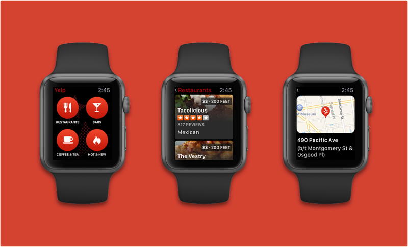 Yelp Apple Watch