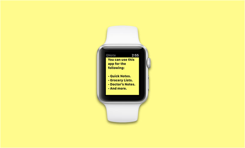 Simple note taking on Apple Watch