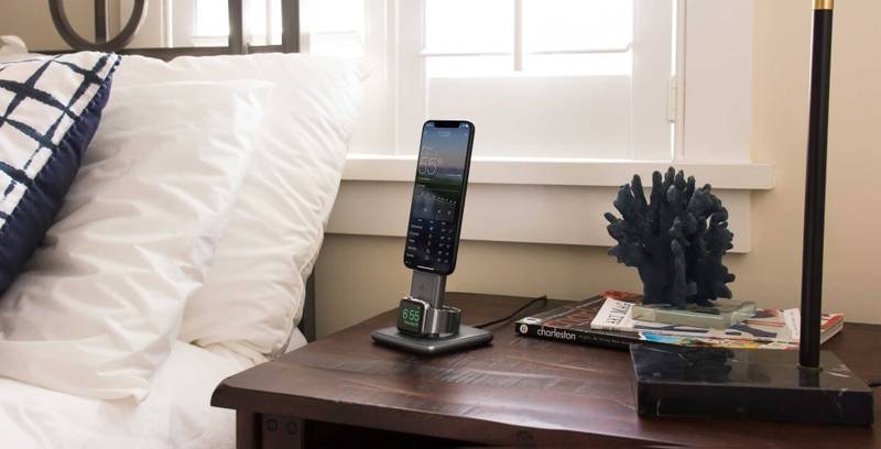 Sleek charging stand for your Apple Watch and iPhone