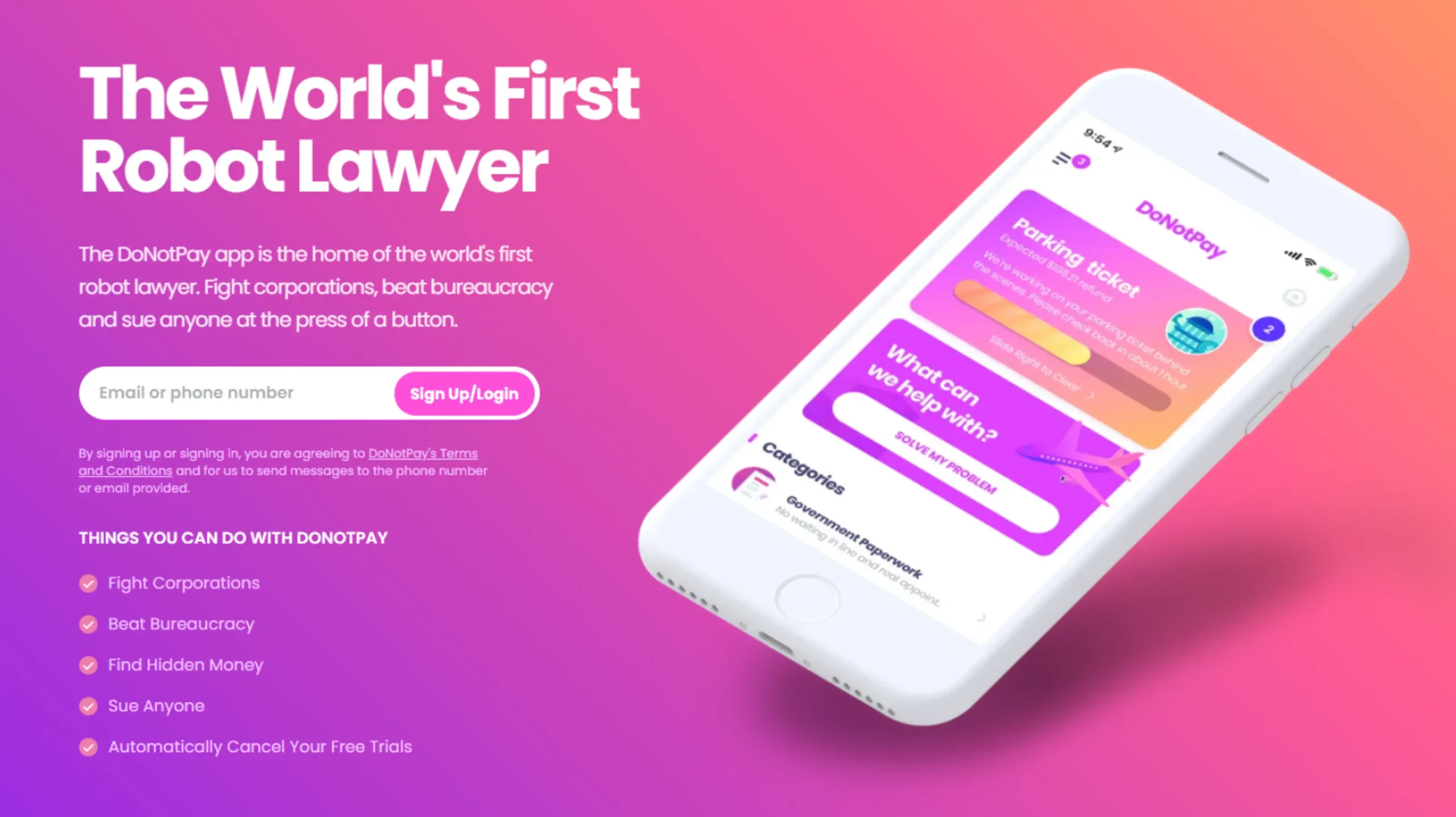 Revolutionize Your Legal Battles with the DoNotPay App: The World’s First Robot Lawyer