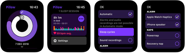 pillow-app-apple-watch-screens