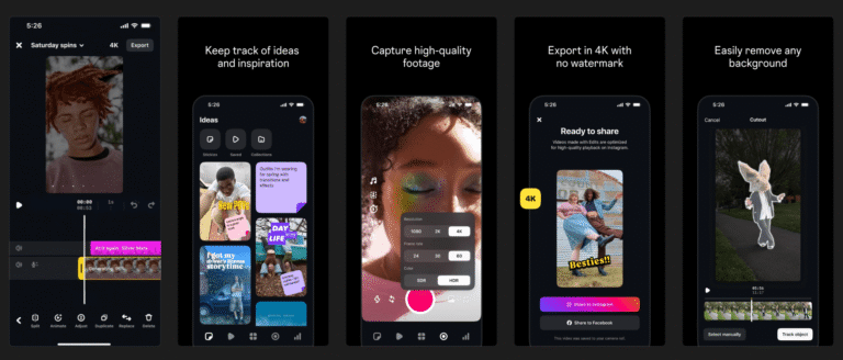 Edits iPhone video editing app Instagram