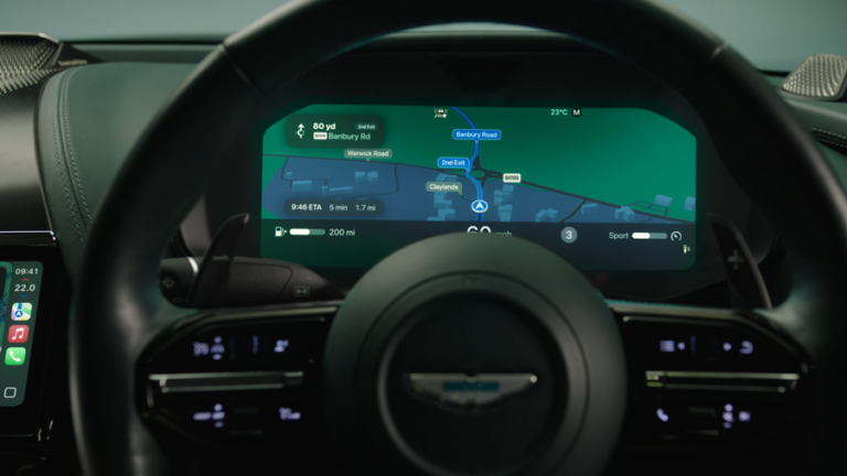 aston martin car play ultra iphone
