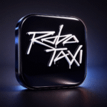 tesla robotaxi 3d icon
