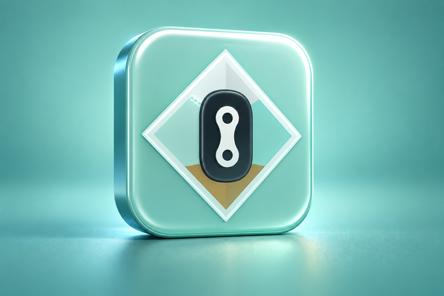 3D illustration of the myCols - your cycling climbs app icon on a colored background.
