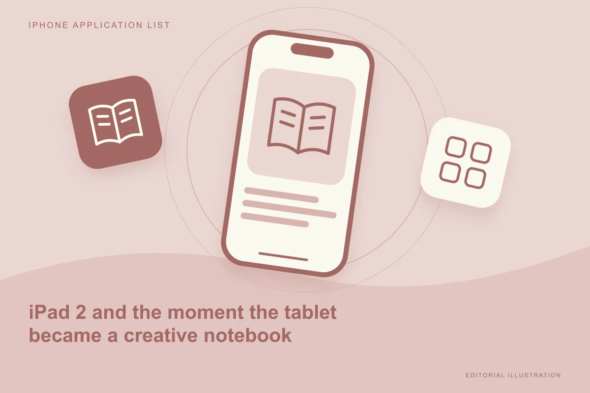 Original reading illustration for iPad 2 and the moment the tablet became a creative notebook