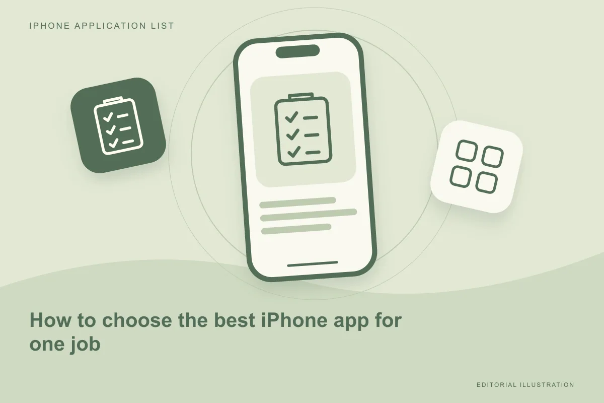 How to choose the best iPhone app for one job
