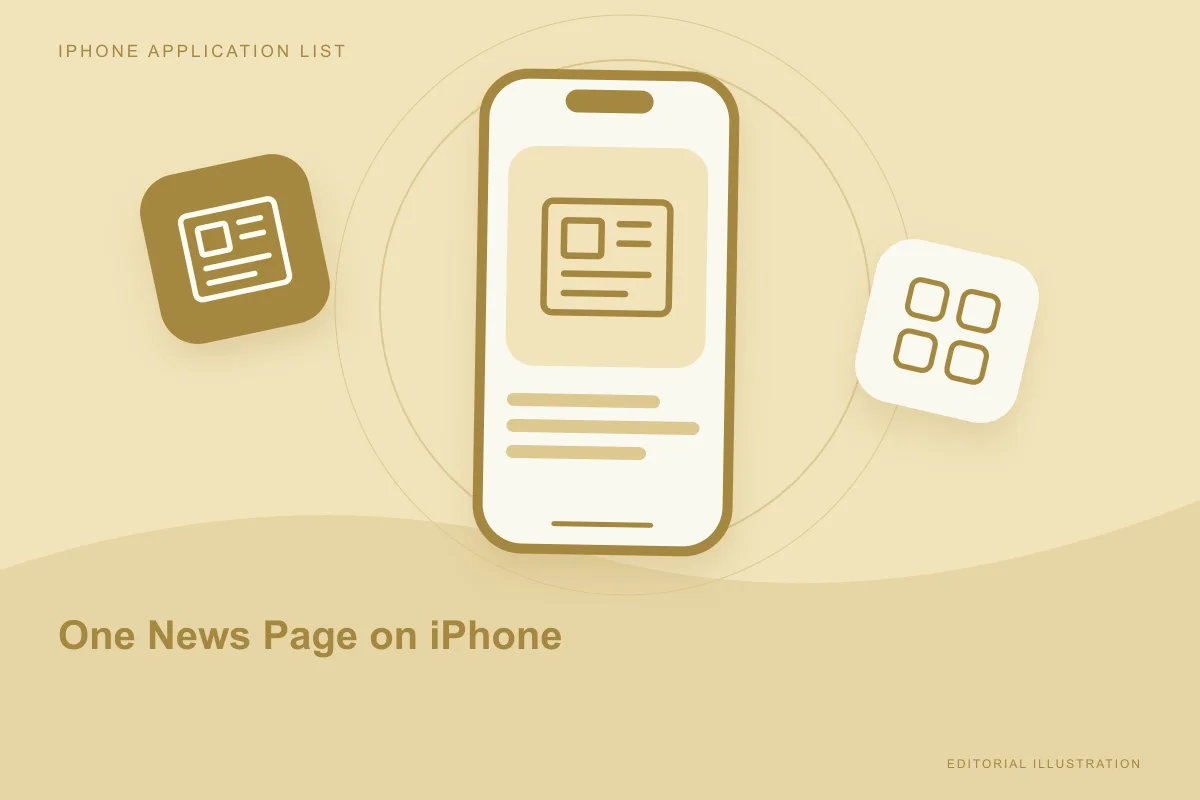 One News Page on iPhone: follow the headline back to its source