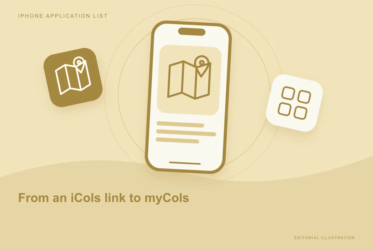 From an iCols link to myCols: identifying the cycling app by its Apple ID