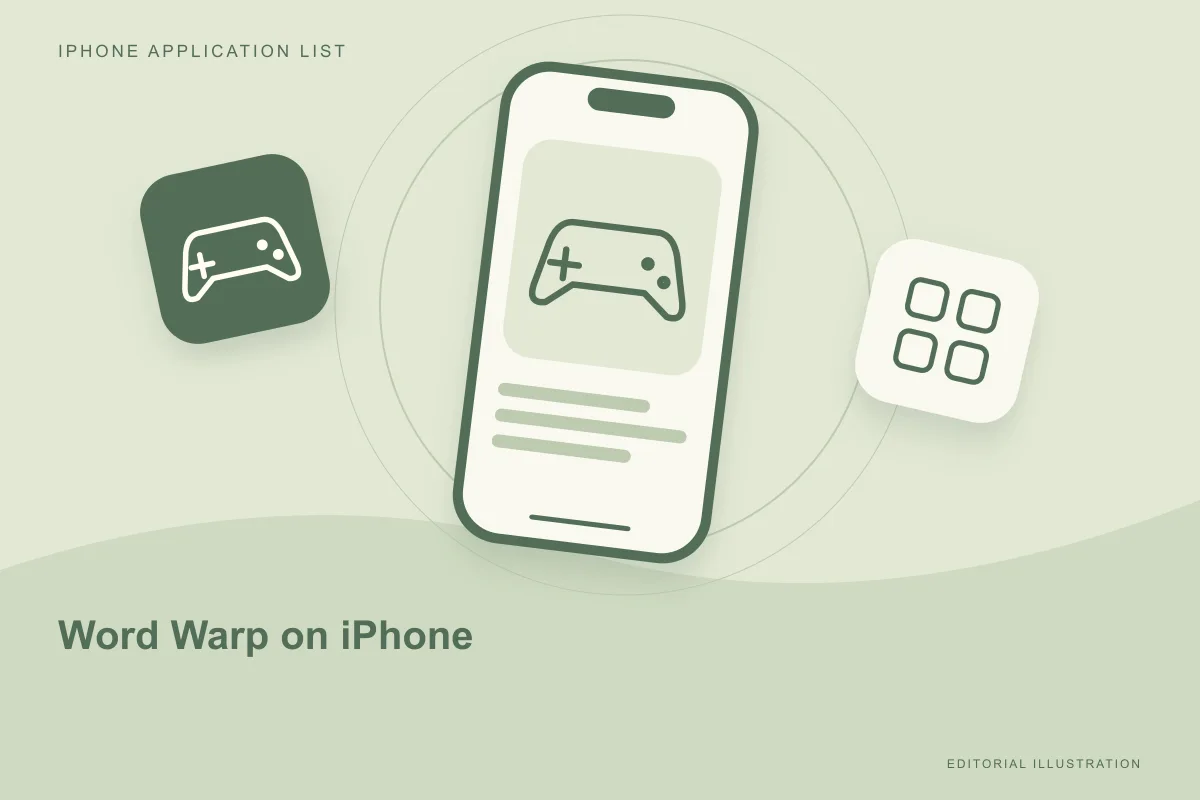 Word Warp on iPhone: a small set of letters, a satisfying puzzle
