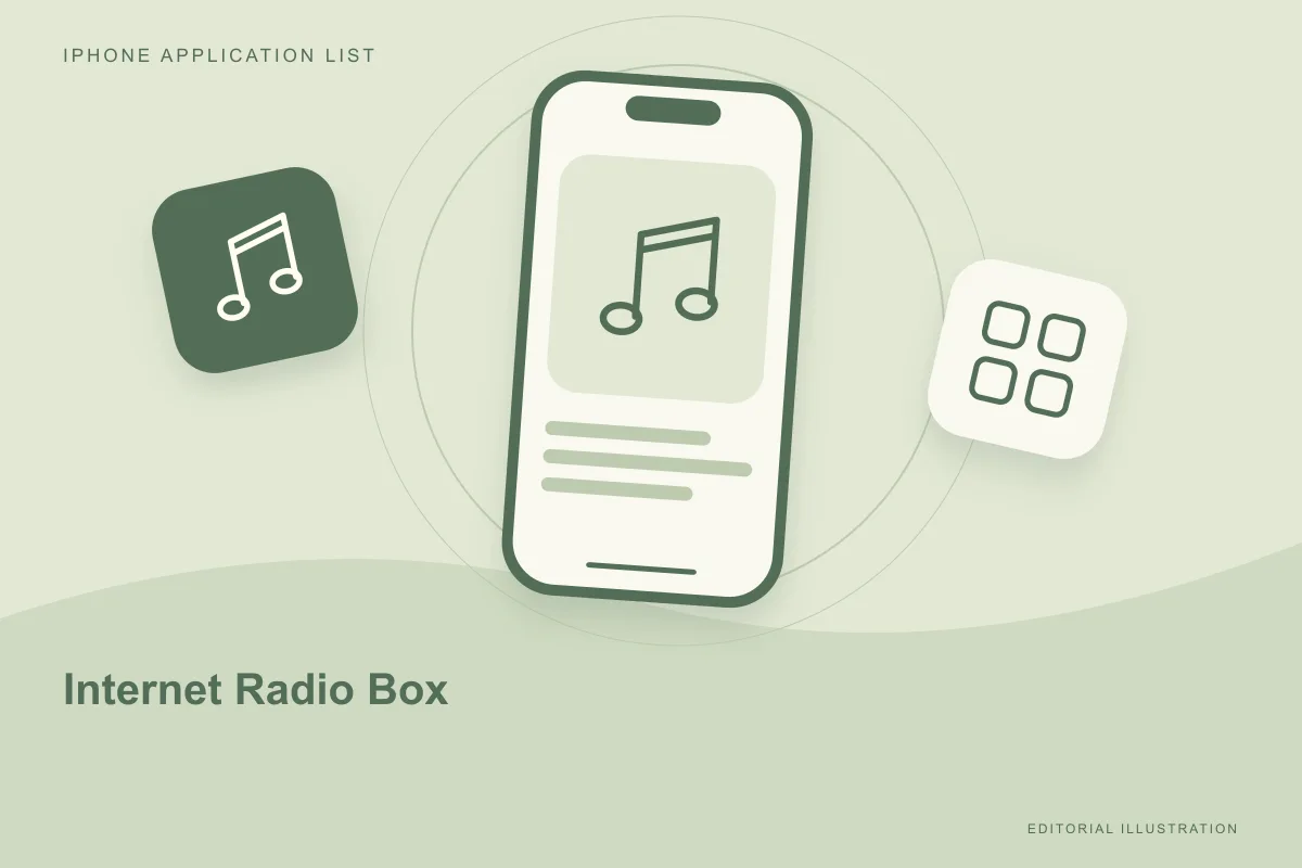 Original audio illustration for Internet Radio Box: keep the station as well as the player