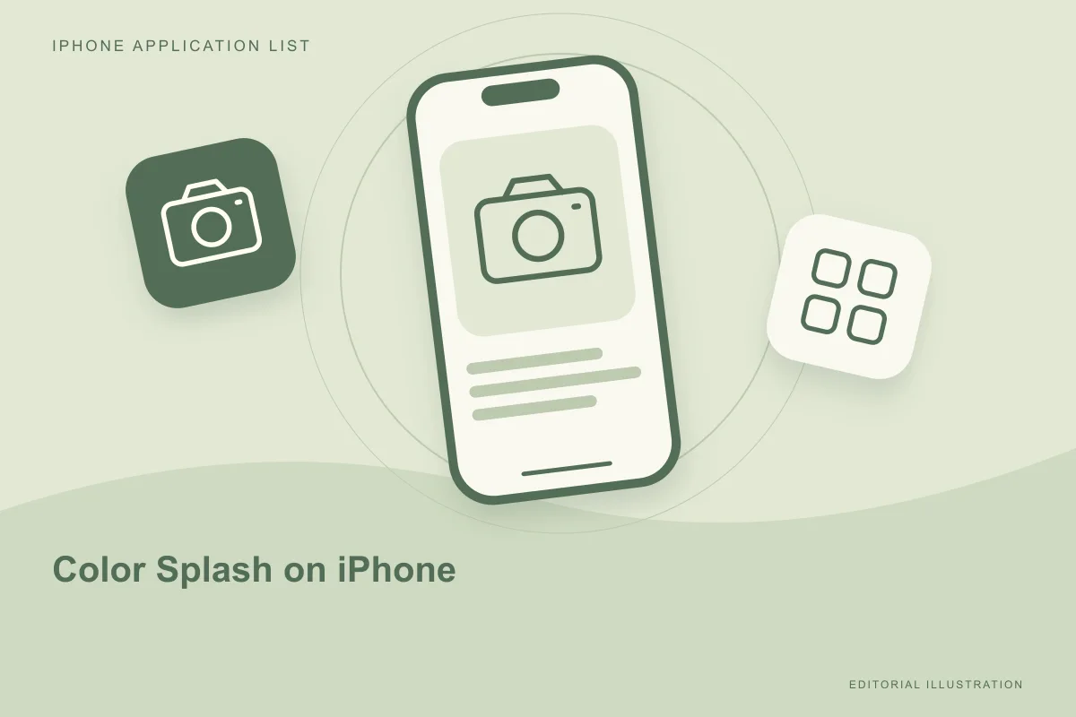 Color Splash on iPhone: use selective colour to guide attention
