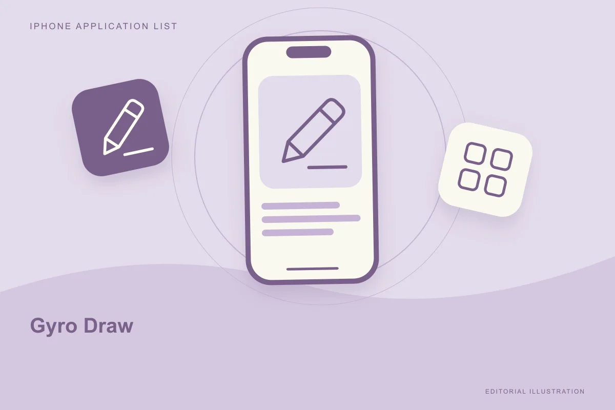 Gyro Draw: sketching by moving the iPhone