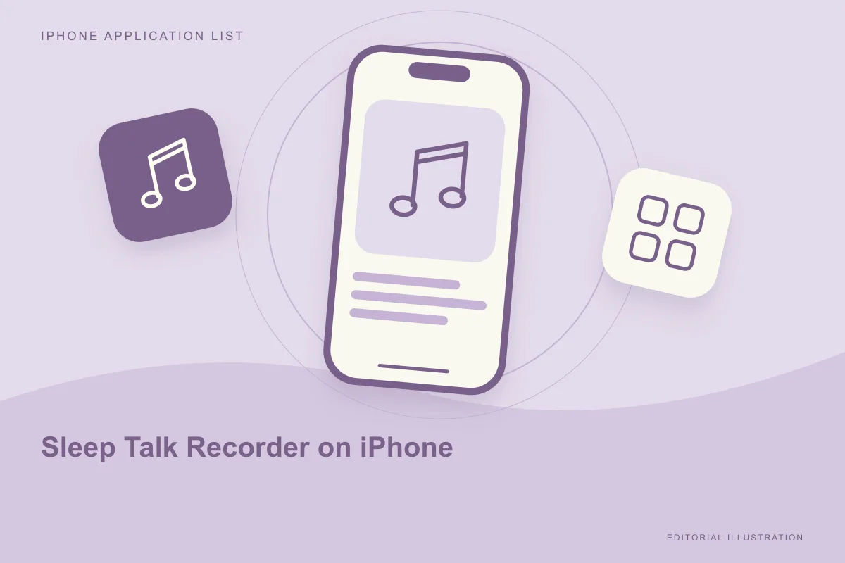 Sleep Talk Recorder on iPhone: think about the recording before the playback