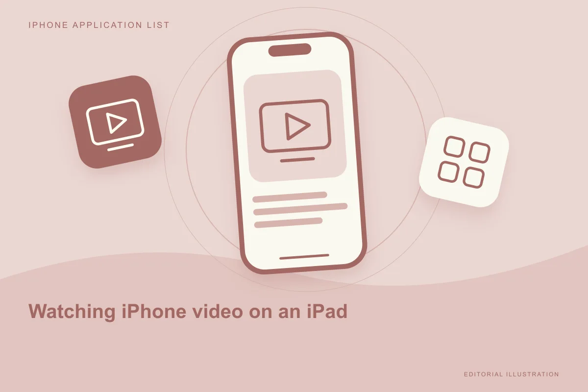 Watching iPhone video on an iPad: choose sharing or streaming first