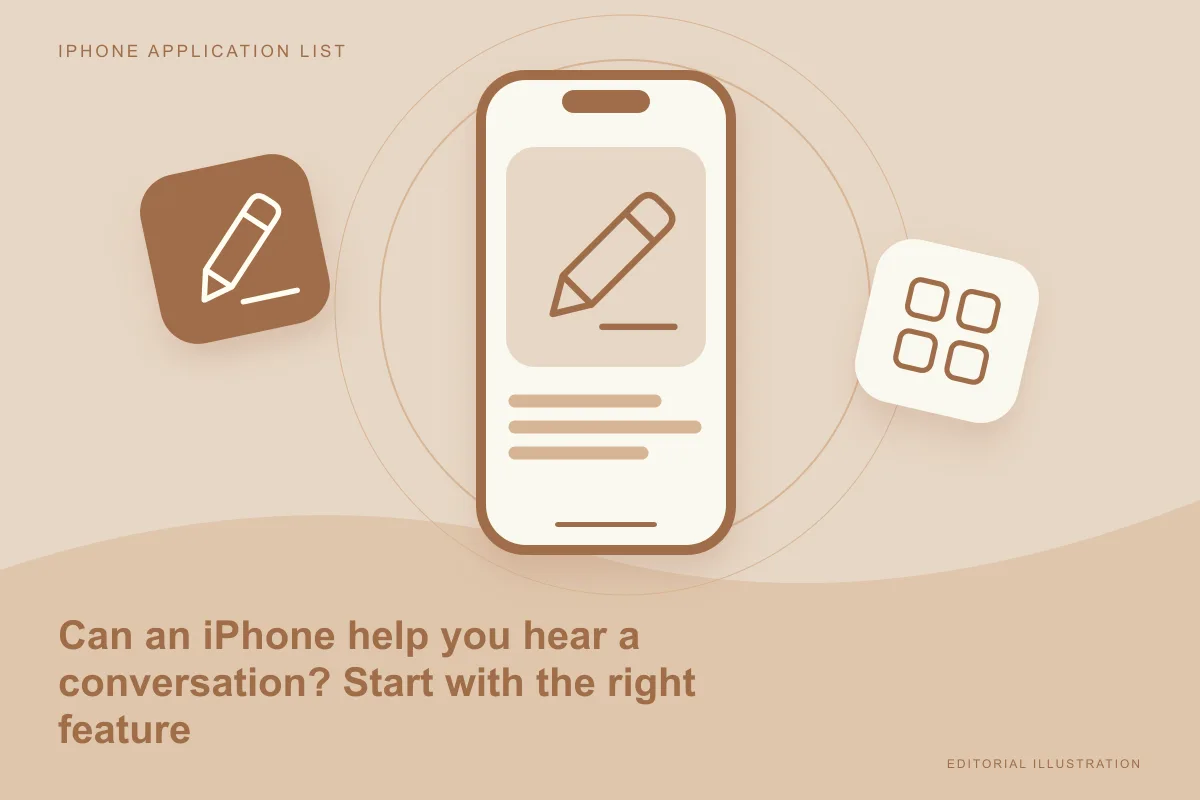 Can an iPhone help you hear a conversation? Start with the right feature