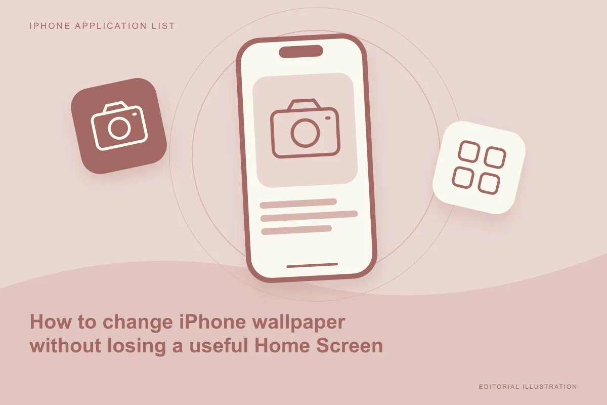 How to change iPhone wallpaper without losing a useful Home Screen
