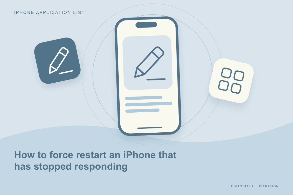 How to force restart an iPhone that has stopped responding