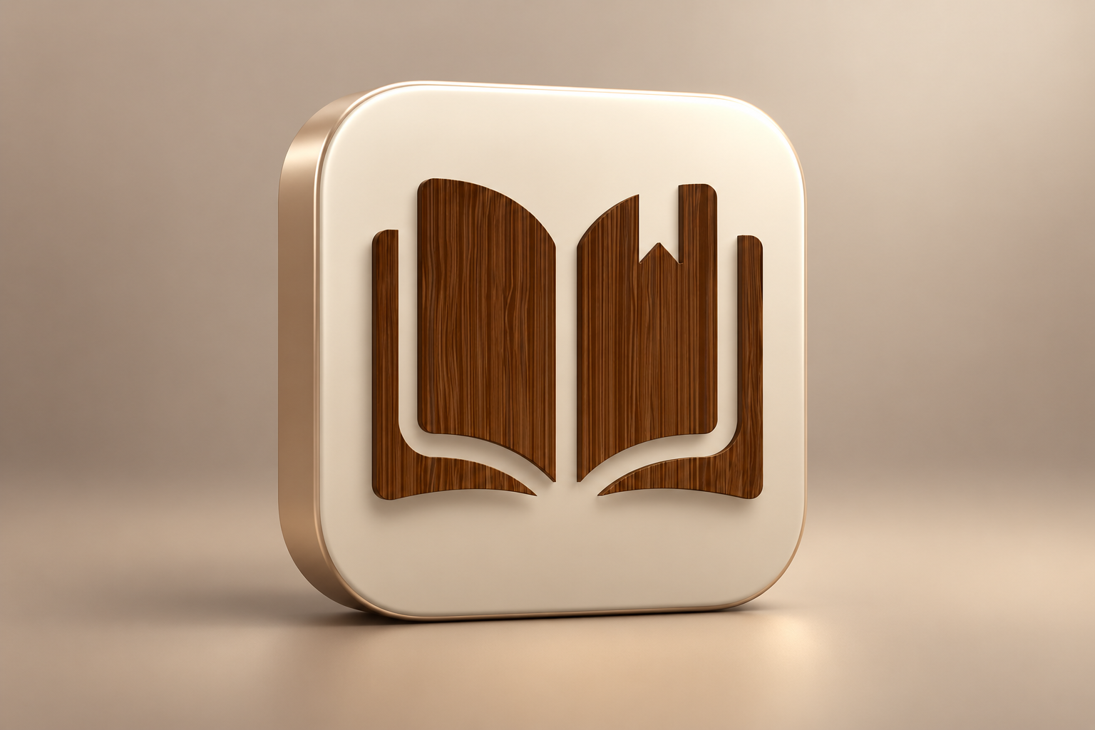 Editorial 3D illustration of the My Books – Unlimited Library app icon on a colored background; not an app screenshot.