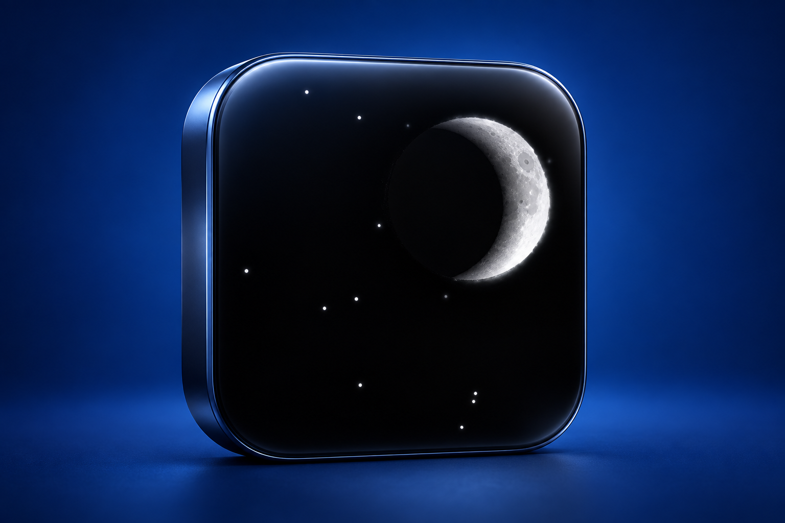 Editorial 3D illustration of the Sleep Analyzer app icon on a colored background; not an app screenshot.