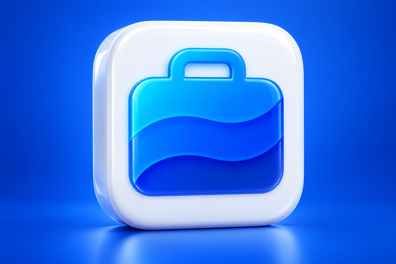Editorial 3D illustration of the SAP Concur app icon on a colored background; not an app screenshot.