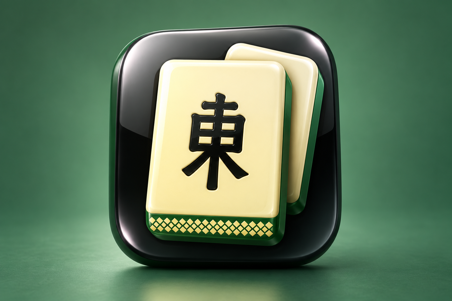 Mahjong by 38i: the original iPhone web solitaire — 3D editorial illustration
