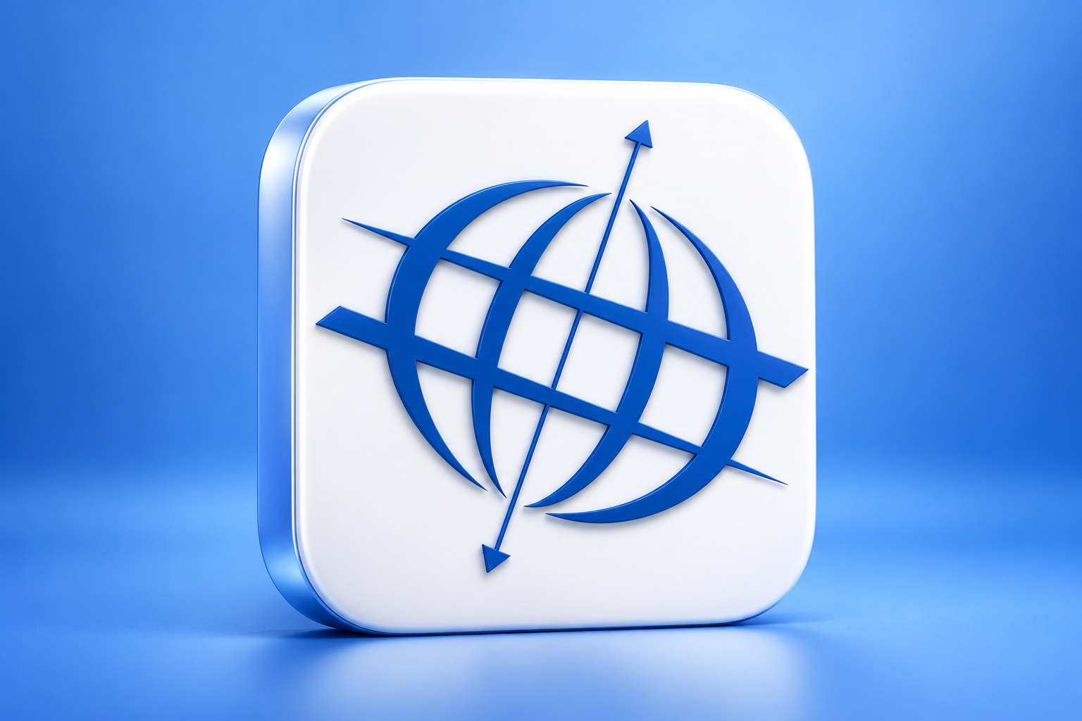 Editorial 3D illustration of the IMS Barter Mobile app icon on a colored background; not an app screenshot.