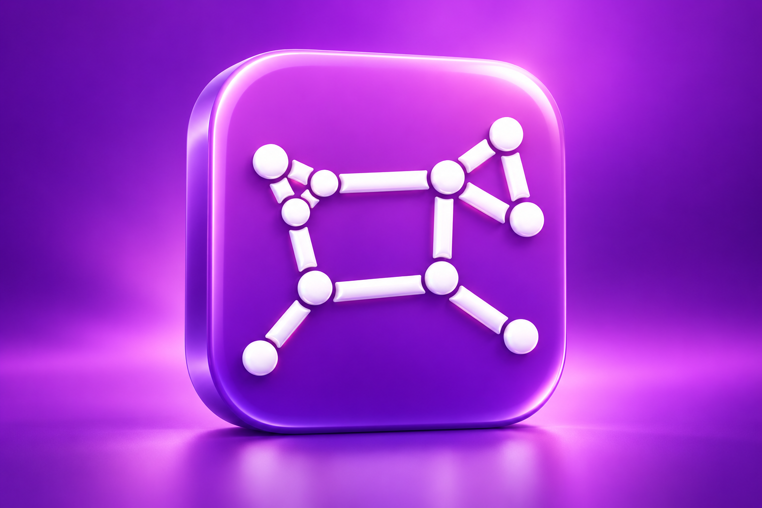 Editorial 3D illustration of the Night Sky app icon on a colored background; not an app screenshot.