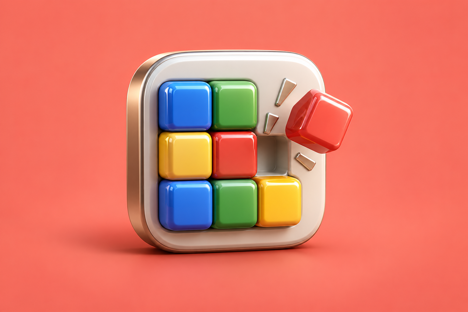 Demolition: a colored-block game in the early iPhone browser