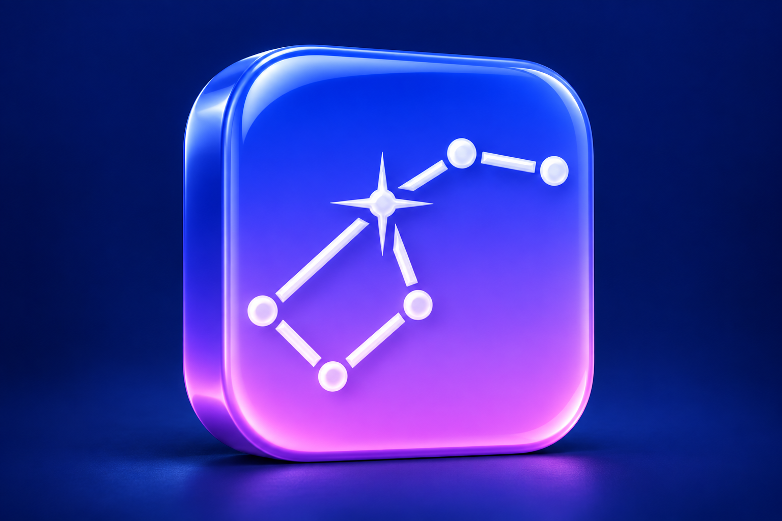 3D interpretation of the current official Star Walk icon for a historical article; not a historical screenshot.